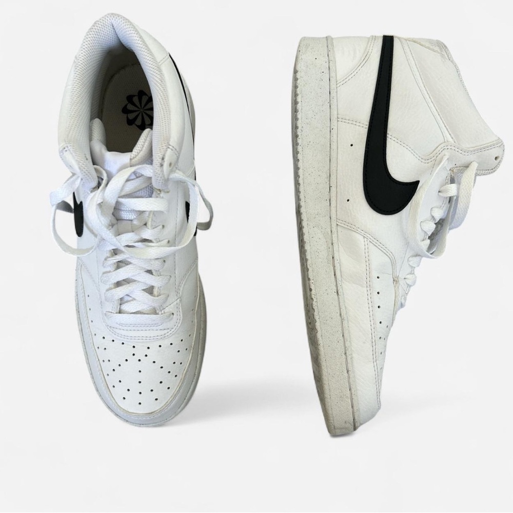 Nike White and Black Court Visions